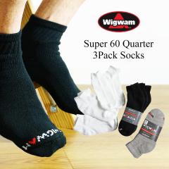 �y�ԕi�s�z�E�B�O���� Wigwam �N�I�[�^�[�\�b�N�X �X�[�p�[60 3���Z�b�g (�A�����J�� �č��� QUARTER 3P �C���j