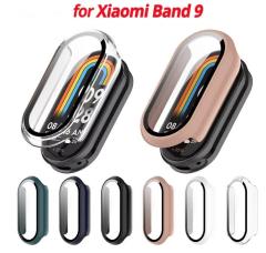 �y�䂤�p�P�b�g�Ή��zXiaomi Smart Band 9 �J�o�[ �K���X �t�B���� �P�[�X �����P�[�X �ی�P�[�X �t����ʕی� �N���A �u���b�N TPU ��