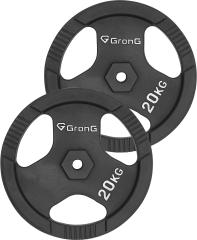 �O�����O �_���x�� �v���[�g �o�[�x�� 20kg 2�Z�b�g �V���t�g�a28mm �؃g�� �A�C�A�� GronG
