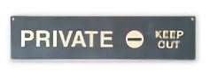 TRI MINI SIGN BOARD PRIVATE   SLW037 | PRIVATE TCv[g v[g TC{[h Be[W g i` Ŕ v V