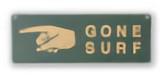 TRI MINI SIGN BOARD GONE SURF  SLW042 | GONE SURF TCv[g v[g TC{[h Be[W g i` Ŕ v 