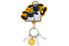 ひつじのショーン】ラバークリップキーチェーン【ショーンとティミー