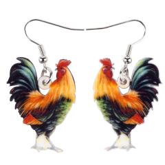 ニワトリ リアルステンレスピアス/1個販売 20G 20ゲージ 鶏 鳥 バード