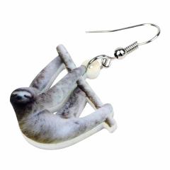 ナマケモノ リアルステンレスピアス/1個販売 20G 20ゲージ 怠け者