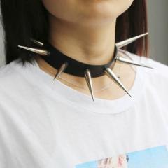 廃盤　666 　レザー　ネックバンド　チョーカー　スパイク　ロング 廃盤 666 レザー ネックバンド チョーカー スパイク ロング
