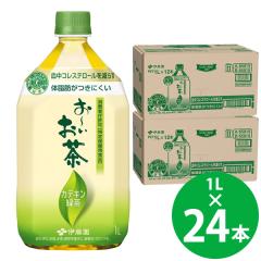 【特定保健用食品】伊藤園 お〜いお茶 カテキン緑茶 PET 1L×24本 (12本×2ケース) (送料無料) トクホ 特保 ガレート型 カテキン コレス