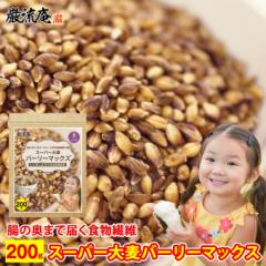 「 カズレーザーと学ぶ 」で紹介! スーパー大麦 バーリーマックス 200g 食物繊維 レジスタントスターチ ハイレジ 大麦 もち麦 玄麦 腸活