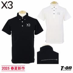 【送料無料】ポロシャツ メンズ キックスリー KI-XXX THREE 2025 春夏 新作 ゴルフウェア kx23s-02