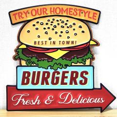 �u���L�Ŕ� �n���o�[�K�[ �G���{�X�v���[�g ������� �Ǐ��� �A�����J�� �G�� �C���e���A BURGERS ���킢�� �A���e�B�[�N �f�B�X�v���C 