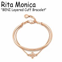 ^jJ uXbg Rita Monica BENI Layered Cuff Bracelet xj C[h Jt ROSE GOLD ؍ANZT[ 300576308 ACC