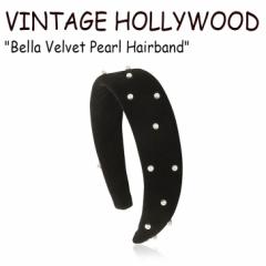 Be[W nEbh J`[V VINTAGE HOLLYWOOD Bella Velvet Pearl Hairband BLACK ؍ANZT[ 301090651 ACC