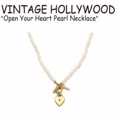 Be[W nEbh lbNX VINTAGE HOLLYWOOD Open Your Heart Pearl Necklace I[v GOLD ؍ANZT[ 833916 ACC