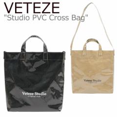 xe[ PVCobO VETEZE K̔X Studio PVC Cross Bag X^WI PVC NXobO BLACK BEIGE PVC1 obO