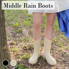 Cu[c C fB[X Middle Rain Boots ~h C u[c h Eh BLACK IVORY ؍ t@bV HB3010 V[Y