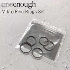 y[L/zCit w oneenough K̔X Mikro Five Rings Set t@Cu OX Zbg SURGICAL STEEL 363383 ACC