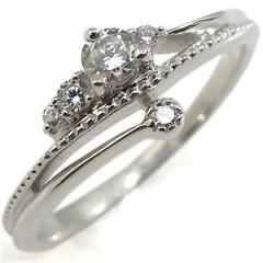 プラチナ・ダイヤモンド・エンゲージリング・一粒・ダイアモンドリング・婚約指輪