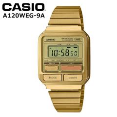 CASIO �J�V�I �X�N�G�A �A���e�B�[�N �X�^���_�[�h �N���V�b�N A120WEG-9A ���f�B�[�X �������f�� �r���v �S�[���h