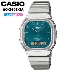 CASIO AQ-240E-3A �J�V�I �A�i�f�W �r���v �����Y ���f�B�[�X ���j�Z�b�N�X ���g�� ���^���o���h �^�[�R�C�Y �u���[ �O���[�� �f�W�^�� 
