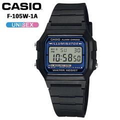 CASIO F-105W-1A �J�V�I �N���V�b�N �C�O���f�� �����Y ���f�B�[�X �r���v �u�����h casio �u���[ �o�b�N���C�g �f�W�^�� �u���b�N