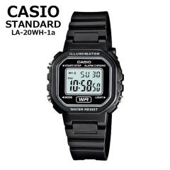 CASIO `vJV JVI X^_[h fW^ LA-20WH-1A ubN fB[X  rv NH[c J_[
