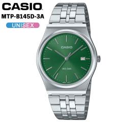CASIO �J�V�I �X�^���_�[�h �^�[�R�C�Y�u���[ MTP-B145D-3A �����Y ���f�B�[�X �V���o�[ �O���[�� �r���v �A�i���O �r�W�l�X