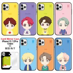 BTS ���A�����K�i iPhoneSE ��3���� ��2���� iPhone11 iPhone12mini iPhone12Pro iPhone 8/7  �����o�[ �C���X�g �w�ʃJ�[�h���[ �~���[