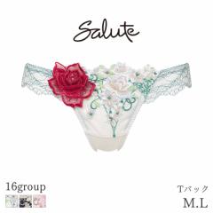 期間限定20％OOF サルート Salute 16グループ ワコール ショーツ はきこみ丈あさめ Tバックショーツ(M L)PTJ416【メール便03】