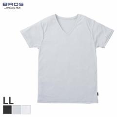 期間限定20%OFF ブロス バイ ワコールメン ムレからの解放 インナーシャツ 3分袖 Vネック(LL)GL3310【メール便15】