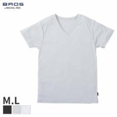 期間限定20%OFF ブロス バイ ワコールメン ムレからの解放 インナーシャツ 3分袖 Vネック(M L)GL3310【メール便15】