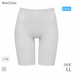 期間限定20%OFF ワコール コットン フリーカッティングタイプ ニットボトム 3分丈 はきこみ丈ふかめ(LL)HLD249【メール便07】