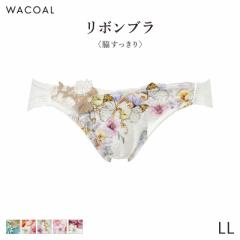 期間限定20%OFF ワコール リボンブラ 脇すっきり ショーツ はきこみ丈あさめ ハイレッグショーツ(LL)PXB183【メール便04】
