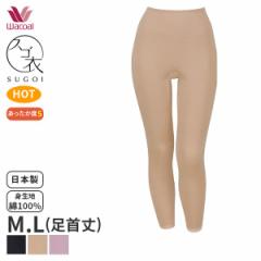 25%OFF ワコール コットン 綿100%極暖タイプ ニットボトム 足首丈 はきこみ丈ふかめ スゴ衣(M L)HLE695【メール便20】