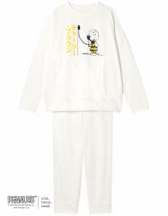 ウンナナクール PEANUTS × une nana cool レディース パジャマ 綿100％ やわらか裏毛パジャマ(M L)LP6441