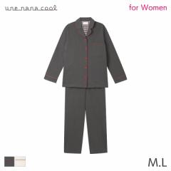 ウンナナクール レディース パジャマ 綿混 なめらか天竺パジャマ(M L)LP6529