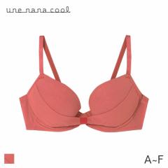 60%OFF ウンナナクール リボンブラ 胸もとフィットながもち 3/4カップブラ(A B C D E F)JB2000