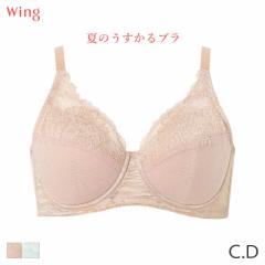 期間限定20%OFF ウイング 夏のうすかるブラ ブラジャー フルカップ(C D)KB2173