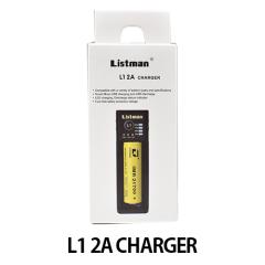 Listman ���X�g�}�� L1 2A �`���[�W���[ �d�r �[�d�� 21700 18650 18350 �d�q�^�o�RVAPE