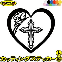 �o�C�N �� ���������� �X�e�b�J�[ �n�[�g �N���X �\���� cross �g���C�o�� 6 (1��1�Z�b�g) �T�C�YL �J�b�e�B���O�X�e�b�J�[ �S12�F �w��