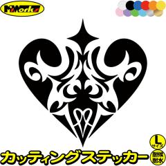 �o�C�N�X�e�b�J�[ �ԃX�e�b�J�[ �J�[�p�i �n�[�g �g���C�o�� 6 (1��1�Z�b�g) �T�C�YL �J�b�e�B���O�X�e�b�J�[ �S12�F �w�����b�g �o�C�N 