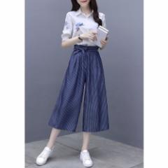 LAZA �g�b�v�X 2�_�㉺�Z�b�g ���ꂢ�� �V���c�ԕ� �h���イ �p���c ������ �{�g���X