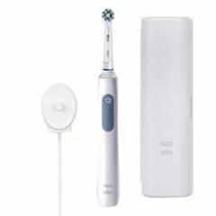 BRAUN OralB 丸形回転電動歯ブラシ Pro2 ブルー デンタルフロスセット ホワイト D5055133XBL-FL ブラウン BRAUN 回転式 電動ブラシ 歯ブ