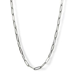 �l�b�N���X �y�[�p�[�N���b�v�`�F�[�� �X�e�����X�V���o�[�S�[�W���X45cm/��4.0�~12.0mm �j�����p�y�M�t�g���b�s���O�ς݁z�y���������z