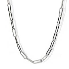 �l�b�N���X �y�[�p�[�N���b�v�`�F�[�� �X�e�����X�V���o�[�S�[�W���X55cm/��4.0�~12.0mm �j�����p�y�M�t�g���b�s���O�ς݁z�y���������z