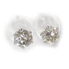 �_�C�������h �s�A�X �X�^�b�h�V�R�_�C�����v0.30�J���b�g / I-1�`SI2 SILVER925 �ꗱDiamond�y�M�t�g���b�s���O�ς݁z