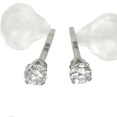 ���{�O���E���_�C�������h�s�A�X �ꗱ�X�^�b�h�_�C�������h Lab Grown Diamond 0.1ct Stainless316�f�� 7161