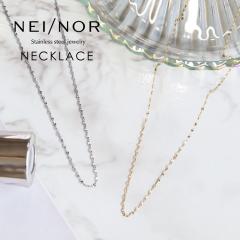 Nei/nor �l�C�i�[ �l�b�N���X �T�[�W�J���X�e�����X316L �����ςȂ�OK �V���v�� �`�F�[�� �W�F���_�[���X �X�L���W���G���[ �K�тɋ���