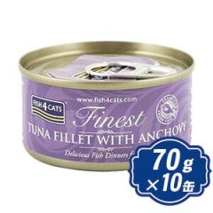 �t�B�b�V��4 �L���b�g �ʋl �c�i���A���`���r 70g�~10�� fish4 TUNA FILLET WITH ANCHOVY ���Y���t�[�h�y���K�i�z