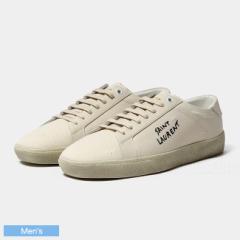 SAINT LAURENT T[ Y COURT CLASSIC SL/06 EMBROIDERED SNEAKERS Xj[J[ V[Y Rbg 611106GUP10