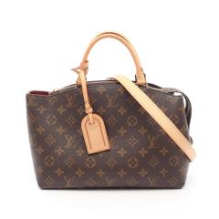���C�E���B�g�� LOUIS VUITTON �v�e�B �p��PM �n���h�o�b�O �o�b�O PVC�R�[�e�B���O�L�����o�X ���U�[ ���m�O���� ���f�B�[�X �u���E���n