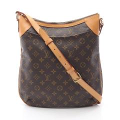 ���C�E���B�g�� LOUIS VUITTON �I�f�I��MM ���m�O���� �V�����_�[�o�b�O �o�b�O PVC�R�[�e�B���O�L�����o�X ���U�[ ���f�B�[�X �u���E��